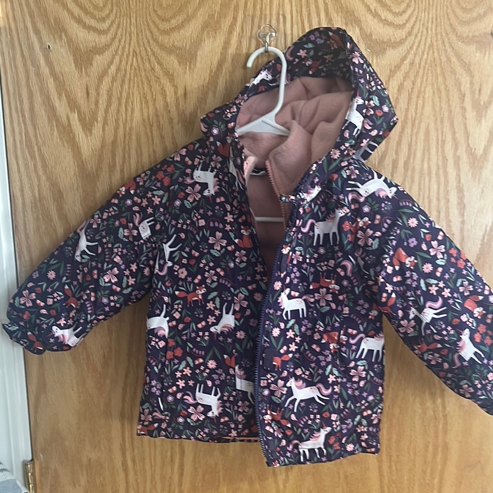 Floral Unicorn Kids Jacket